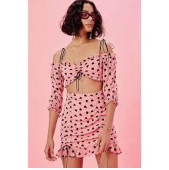 🍋For Love and Lemons pink top - Picture 2 of 6